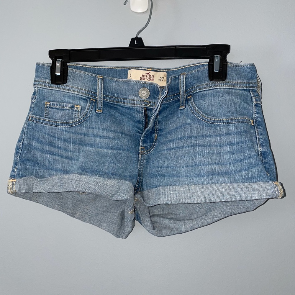 light wash shorts